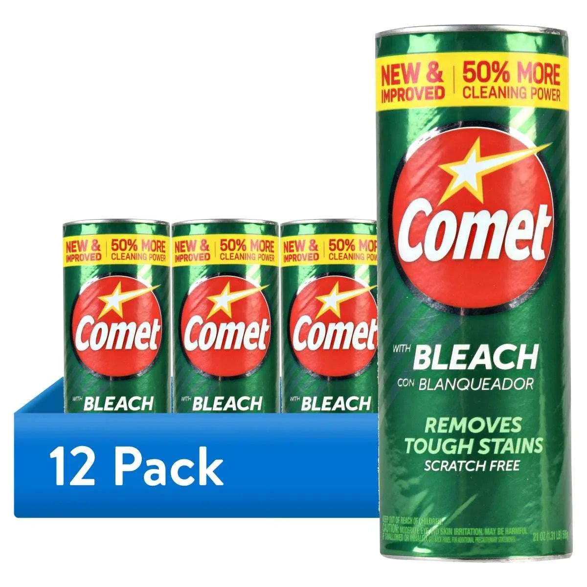 Comet Multipurpose Cleaning Powder with Bleach, 21 oz - USA MEGA SHOP