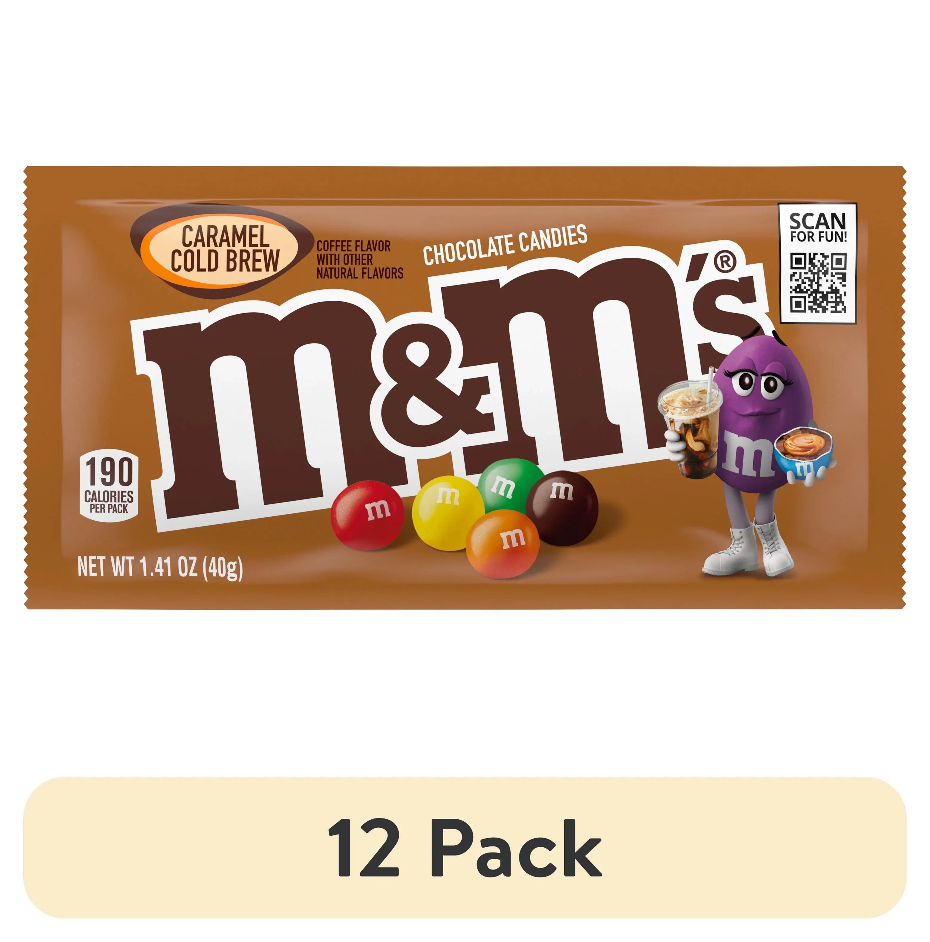 M&M's Caramel Cold Brew Milk Chocolate Candy - 1.41 oz Pack