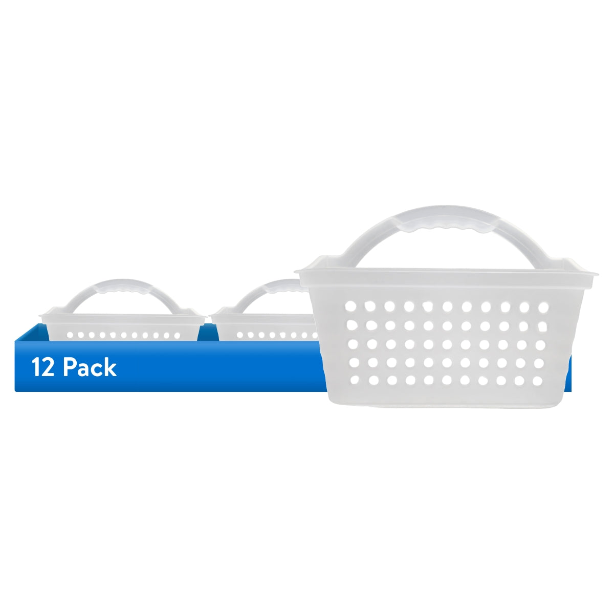 Mainstays Small Portable Shower Caddy Frost Plastic
