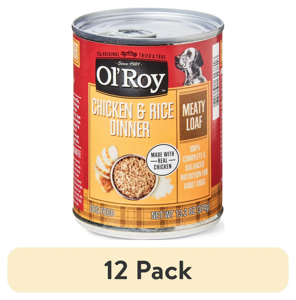 Ol' Roy Chicken & Rice Dinner Meaty Loaf Wet Dog Food, 13.2 oz Can - USA MEGA SHOP