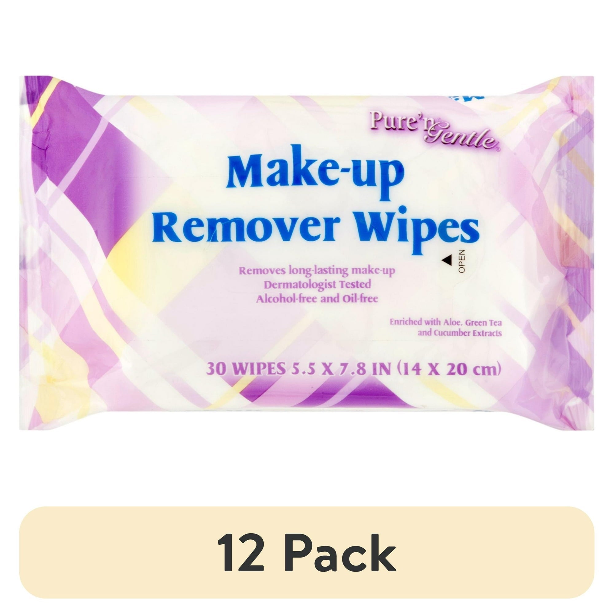 Pure'n Gentle Make-up Remover Wipes, 30 sheets