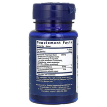 Life Extension MacuGuard supplement bottle back label with Supplement Facts