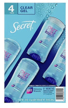 Secret Outlast clear gel antiperspirant deodorant, 4-pack with shower fresh scent