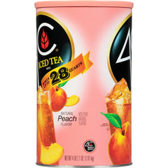 4C Powdered Drink Mix, Natural Peach, 66.1 oz, 1 Ct