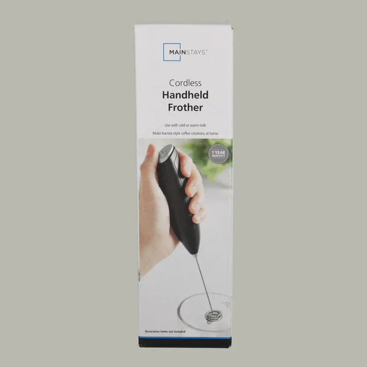 Mainstays Milk Frother, Battery-Powered Handheld Milk Frother Wand - USA MEGA SHOP