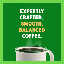 K-Cup decaf light roast coffee in a mug, expertly crafted smooth balanced