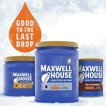 Set of Maxwell House ground coffee canisters, original roast medium