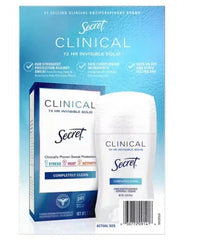 Secret Clinical Strength Invisible Solid Antiperspirant and Deodorant - Completely Clean, 3pk./1.6 oz.