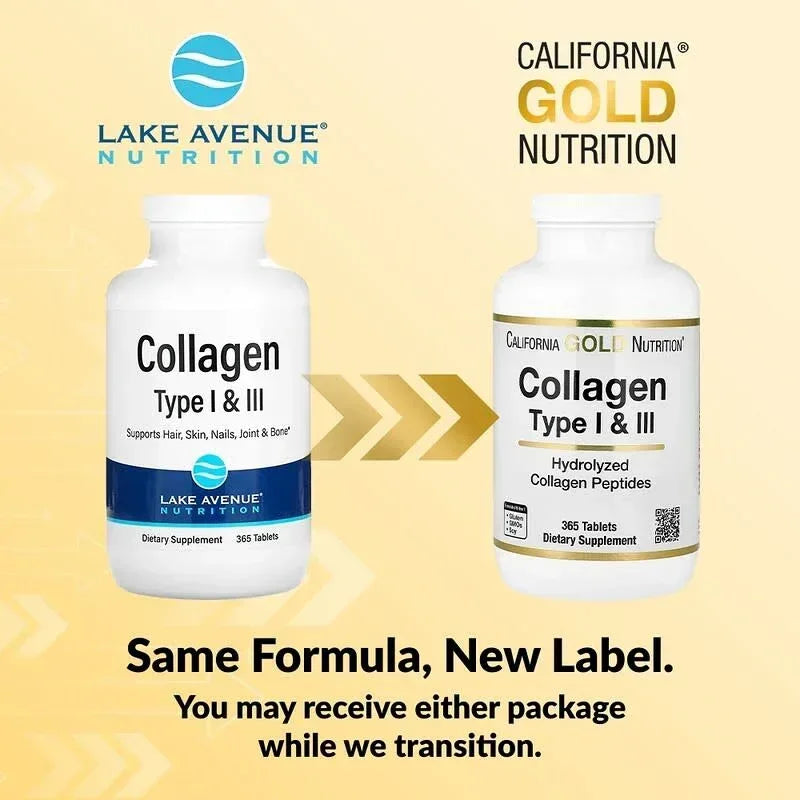 California Gold Nutrition, Hydrolyzed Collagen Type I & III