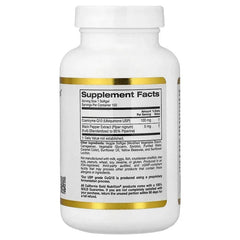 California Gold Nutrition, CoQ10 with Bioperine® Black Pepper Extract, 150 Veggie Softgels