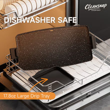 SENSCHEF griddle plate and drip tray shown in a dishwasher rack