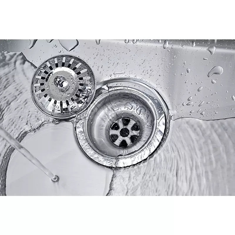 ANZZI Moore 32" x 20" Kitchen Sink - Brushed Silver - USA MEGA SHOP