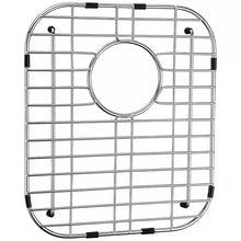 Wire sink rack with circular center and grid for draining