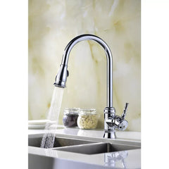 ANZZI Sails Pull-Down Single-Handle Kitchen Faucet - Chrome