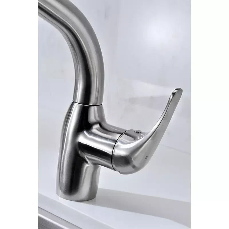 ANZZI Harbour Pull-Out Single-Handle Kitchen Faucet - Brushed Nickel