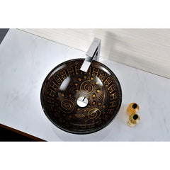 ANZZI Opus Bathroom Sink - Lustrous Brown - USA MEGA SHOP