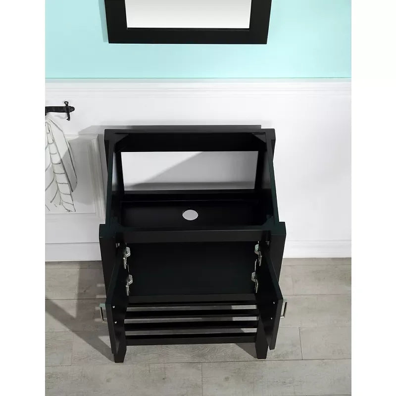 ANZZI Mosset 24" Bathroom Vanity with 014B Faucet - Black - USA MEGA SHOP