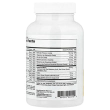 Women’s multivitamin bottle back with supplement facts panel