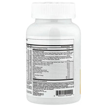 Women multivitamin bottle back label with ingredient and nutrition information