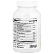 Multivitamin bottle back panel with Supplement Facts table and barcode
