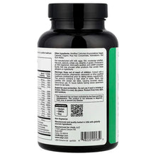 Women's hair multivitamin bottle back label with Supplement Facts and barcode