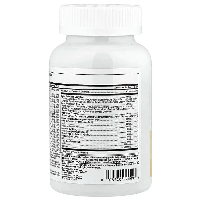 Super Nutrition, Simply One®, Women Multivitamin + Super Complexes, 90 Tablets