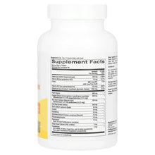 Supplement bottle back label with Supplement Facts nutrition panel