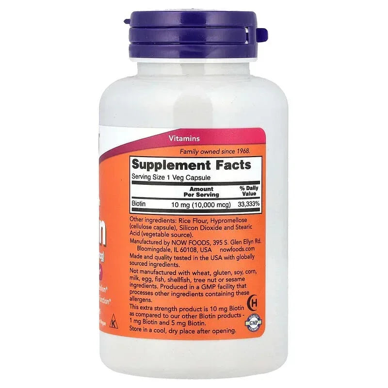 NOW Foods, Biotin 5,000 mcg