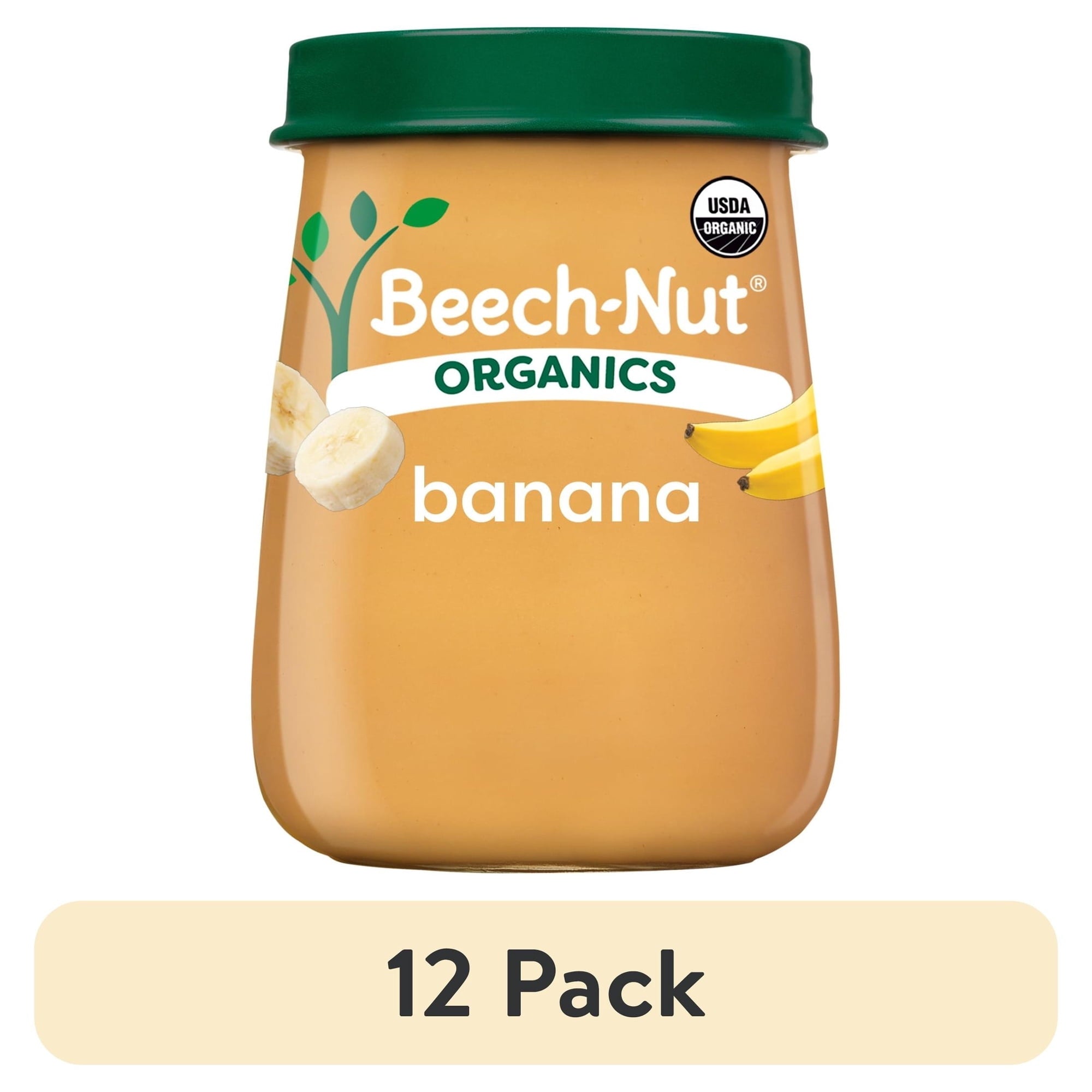 Beech-Nut Organics Stage 1 Organic Baby Food, Banana, 4 oz Jar