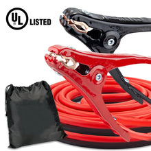 EverStart booster cable clamps with red and black insulated leads
