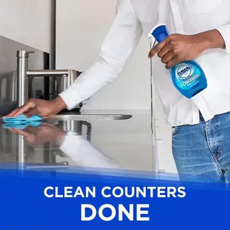 Dawn Platinum Powerwash Dish Spray Bottle Set, Fresh Scent, 1 Spray Bottle + 2 Refills, 48 Fl. Oz.
