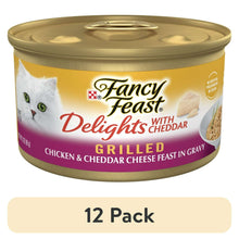 Grilled cat food can with cheddar, Chicken & Cheddar in gravy, 12 pack