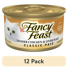 Fancy Feast Classic grain-free wet cat food pate can with tender chicken & liver, 3 oz