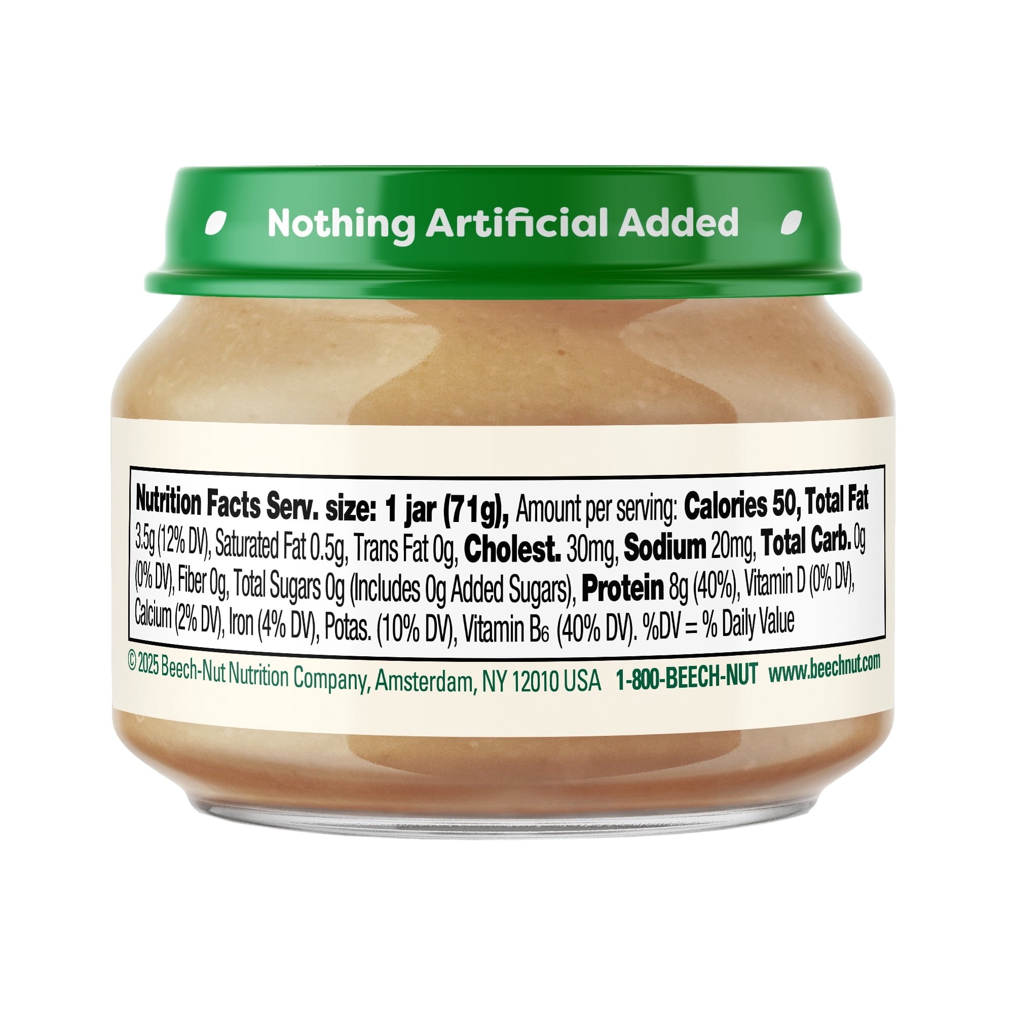 (12 pack) Beech-Nut Stage 1 Turkey & Turkey Broth Baby Food, 2.5 Oz Jar