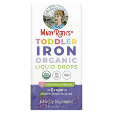 MaryRuth's Toddler Iron Organic Liquid Drops pouch, grape flavor