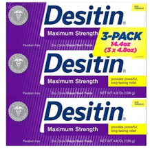 Desitin diaper rash paste, Maximum Strength 3-pack, 4.8 oz