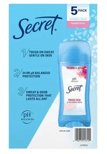 Secret invisible solid antiperspirant stick, powder fresh, 5-pack