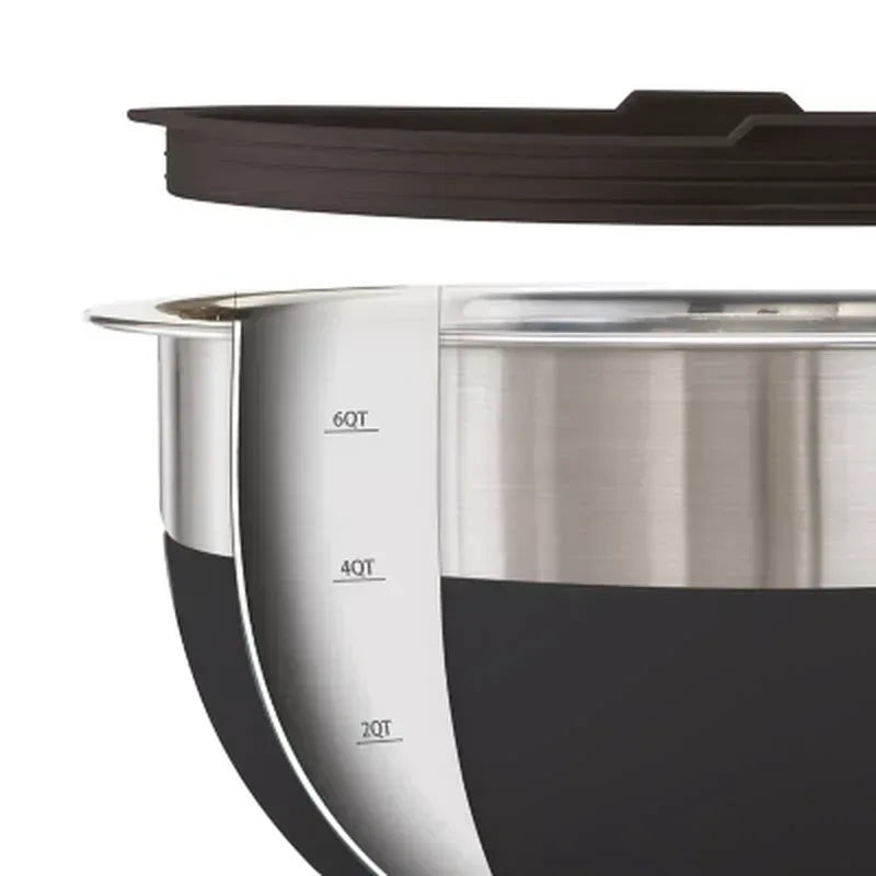 Tramontina 10-Piece Stainless Steel Mixing Bowls, Covers & Graters Included (Assorted Colors)