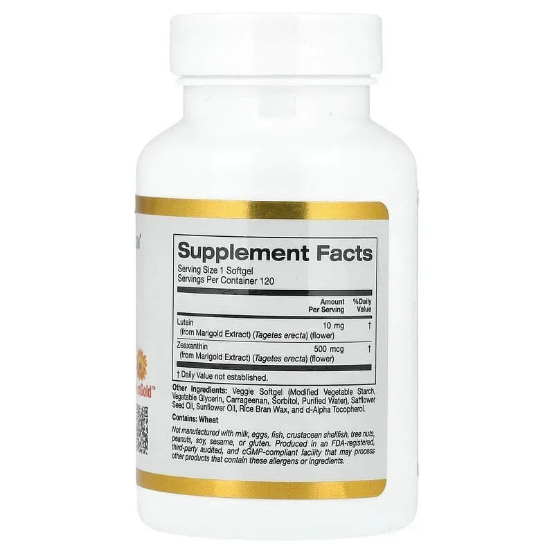 California Gold Nutrition, Lutein with Zeaxanthin from Marigold Extract