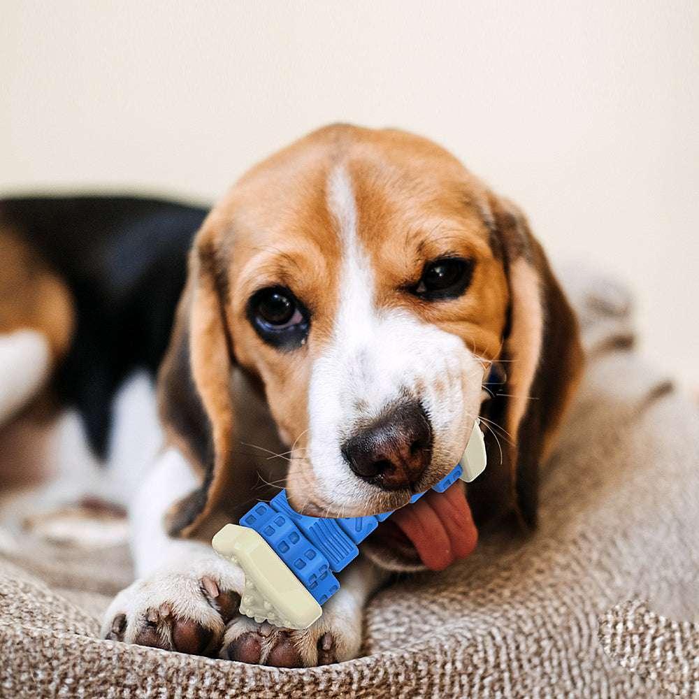 MASBRILL Interactive Dog Chew Toy‚ÄìBrightly Colored Dog Enrichment Toy for Aggressive Chewers-Blue - USA MEGA SHOP
