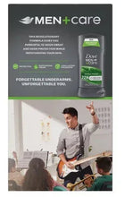 Dove Men+Care Extra Fresh antiperspirant deodorant stick package with front label