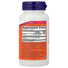 NOW Vitamin D3 & K2 supplement facts label on bottle back