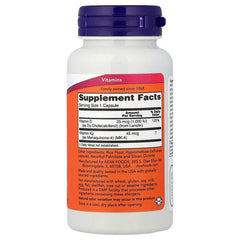 NOW Foods, Vitamin D3 & K2, Capsules