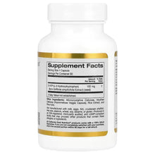 5-HTP supplement bottle with Supplement Facts panel on back label
