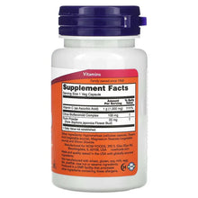 Vitamin C supplement bottle back label with Supplement Facts and ingredient list