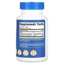 Nutricost Vitamin K2 + Vitamin D3 softgel supplement bottle with blue cap, supplement facts