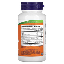 NOW Foods Pygeum & Saw Palmetto softgel bottle back label with Supplement Facts