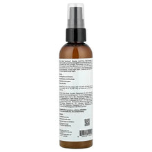 Anti-Frizz hair serum bottle back label with barcode and ingredients panel