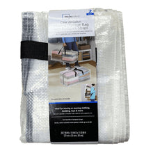 Mainstays clear 20-gallon moving storage bags, 2-pack with black straps