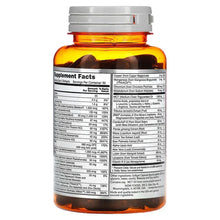 NOW Sports Men's Active Sports Multi 90 softgels bottle, Supplement Facts panel